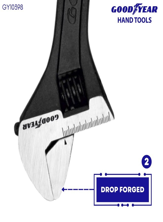 غوديير مفتاح ربط قابل للتعديل من الكروم والفاناديوم من جوديير (فضي)، 8 - Image 4